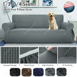 Loveseat Sofa Slipcover (2 Seater): Fits width between 135-170 cm. Single Sofa Slipcover(1 Seater): Fits width between...