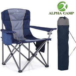 Oversize Folding Camping Chair Outdoor Heavy Duty Portable Chair With Cup Holder. ⭐【Large Size】 Oversized Camping...