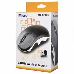 Portable wireless mouse. 2.4 GHz wireless technology. 4-button design (left, right, scroll, DPI). Receiver interface:...