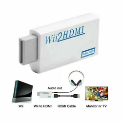 Wii to HDMI converter for the Wii console, outputs video and audio in full digital HDMI format and supports all Wii...