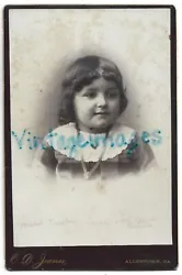 IDd as MABEL TREXLER. Vignette image. Antique Cabinet Card Photo. Allentown, Pennsylvania.