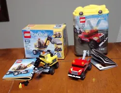 Lot of 2 Lego Sets 8195 Racers Turbo Tow and 31014 Power Digger Creator 3 in 1. Both sets complete with all pieces...