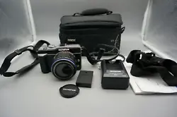 You are buying in great shape takes great pics.  Olympus E-PL1 mirrorless camera with 14-42mm lens with battery,...