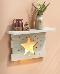 The Lighted Cutout Shelf is a fun way to display photos or small trinkets. It has an eye-catching design that gives off...
