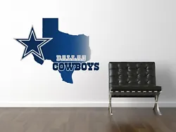 Dallas Cowboys Logo Wall Decal. Easy Step by Step Video and an Instruction Sheet are Included with the Wall Decal....