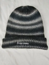 Supreme Ombre Stripe Beanie Black FW22 New Cap Hat streetwear.