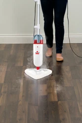 Give your hard floors a serious clean without hauling out the mop and bucket. Sanitize and clean your floors without...