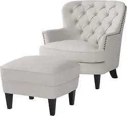 All of the instructions and tools needed for assembly are included. This set includes one club chair and one ottoman...