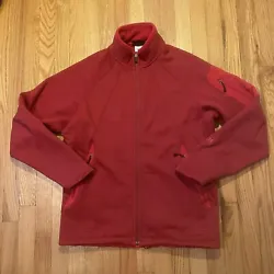 Patagonia R1 Granular Trail Jacket Mens Size Large Red Full Zip Pockets Polartec