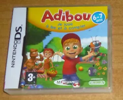 Adibou je joue a lire et a compter (6-7ans). Jeu nintendo DS / DS lite / DSi / 2DS / 3DS / 3DS XL.