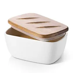 The DOWAN Butter dish is much bigger than a regular covered butter tray, making it suitable for the whole family to...