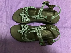 Chaco Womens Sandals Size 12 Teal Green ZX/2 Dagger Classic Polyester Webbing