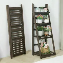 Features: 4 Tier Wall Shelf: The shelf no installation needs, open and use. Perfect home piece to storage books, flower...