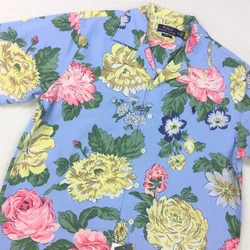 Polo Ralph Laurens cotton oxford shirt is washed for extra softness and finished in a multicolor floral print. Camp...
