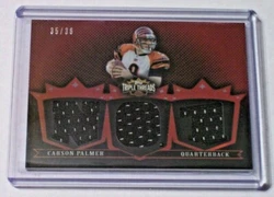 Team: Cincinnati Bengals, Oakland Raiders, Arizona Cardinals. College: USC. Insert: Red Relics Jersey.