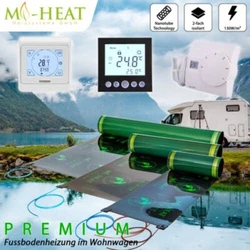 Kit de rénovation pour chauffage au sol ! Feuille chauffante avec thermostat pour la pose en caravane ou mobil-home !...