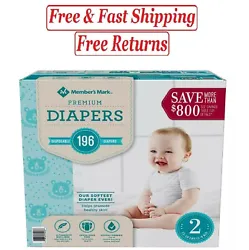 Premium diapers are incredibly soft and breathable for healthy baby bottoms. Wetness Indicator turns blue when baby...