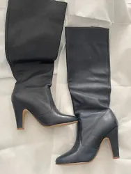 Aldo Flosand Womens Navy Blue Soft Leather Boots. Size 9B. 4