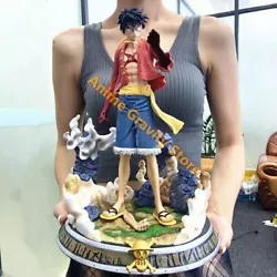 Figurine One Piece Luffy 36cm jouet collection manga. 2 tetes Livraison suivi entre 10 et 15 jours ouvrés