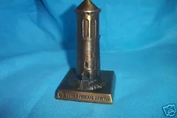 This souvenir building bank is in mint condition. The base is engraved 