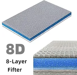 This 8-layer thickened aquarium filter pad is the best choice for aquarium filter floss. NO DOUBT, this is your fishs...
