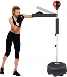 360°Reflex Bar - Standing reflex punching bag, with 360°spinning bar, fast rotating spinning bar, which can exercise...