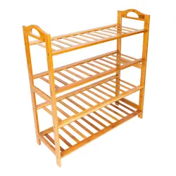 The bamboo shelf is suitable to be placed in the hall, closets, entryway, hallway, living room, bed room, balcony, etc....