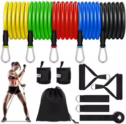 5 Levels and Stackable up to 150LBS: You can choose the right bands you need from 5 single bands, if you still think...