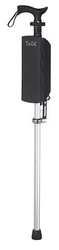 Two functions of a cane and a chair. It has a one-touch lock function, and it changes easily into a chair with two...