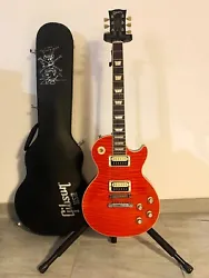 Guitare Gibson Les Paul Slash Signature Vermillion 2013 - Etui avec loeuvre originale de Slash. A saisir ! Cette...