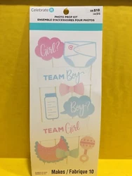Baby Girl/Boy Photo Prop Kit Makes 10 Gender Reveal 👶💕💙New. Condition is New. Shipped with USPS First Class...