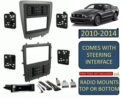 Touchscreen interface for climate and personalization features. ISO Single DIN radio provision with pocket. ISO Double...