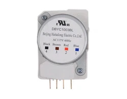 This defrost timer is for refrigerators. Defrost timer DBYC1003BL manages the automatic defrost system in the freezer....