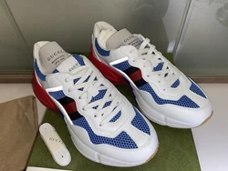 Gucci rython sneakers men US 7. Brand New in Gucci Box, Gucci Individual Dust Bags Gucci Black oversized Gift Bag,...