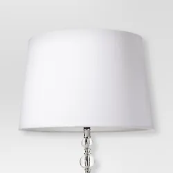 •White drum lampshade offers a timeless look •Creates a soft glow in any room •Pair with an ornate lamp base for...