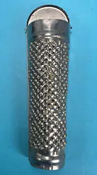 Vintage Tin Nutmeg Cheese Grater Made In Taiwan Coffin Style Hinged Top 0010.