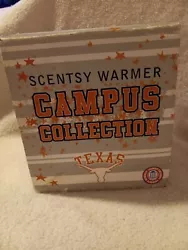 Texas Longhorns Scentsy Warmer Campus Collection Full Size. Brand new, still in original packaging