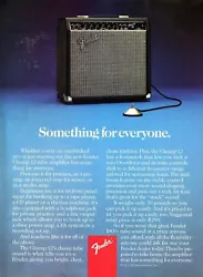  1800  - ANNÉES 1980 ANNÉES 1980 FENDER CHAMP 12 MAGAZINE PRINT AD PINUP PAGE !!! - Page dannonce / pin-up...