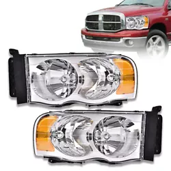 Brings a different appearance to veichle that great for show use or to replace old and worn headlights. 02-05 Dodge Ram...