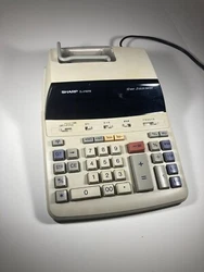 Calculator is in working order. The screen works and responds and the printer responds. The case has mild yellowing but...