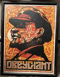 Shepard Fairey Lenin Stamp 2000 Signed Numbered Framed 24x18 OBEY Poster Print. Up for bids is a framed Shepard Fairey...
