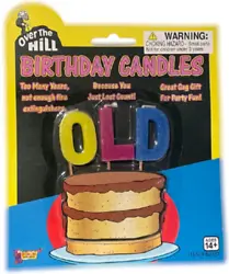 Take with a lot of water, because getting old is a tough pill to swallow! The ultimate cake candle topper! Plain and...