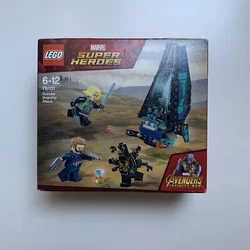 Lattaque du vaisseau par les Outriders 76101 | Marvel - LEGO Outrider Dropship.