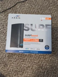 Used Arris G36. About one year old. Selling it because Ive moved to an area that is not serviced by a compatible ISP.