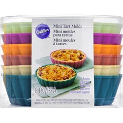 Make easy individual tarts, pies, cheesecakes or ice cream sundaes with these Mini Tart and Pie Molds. These silicone...