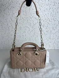 Introducing the stunning DIOR Lady D-Joy Shoulder Bag, crafted with high-quality leather and lined with soft lambskin....