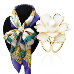 Three- Flower design scarf shawl buckle, simple but. Dual purpose, and also can be used as brooch. 1 Scarf Buckle....