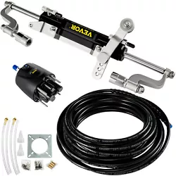 300HP Outboard Steering Cable Kit. 300HP Helm Pump. Application: Up to 300HP. VEVOR hydraulic steering kit assists you...