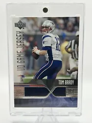 Up for auction is a highly sought-after 2004 Upper Deck Finite HG sports trading card featuring Tom Brady of the New...