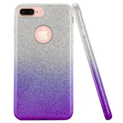 For iPhone 6 Plus/6s Plus Daisy Light Thin Slim TPU Glitter Case Cover SILVER/PURPLE Daisy Light Thin Slim TPU Glitter...